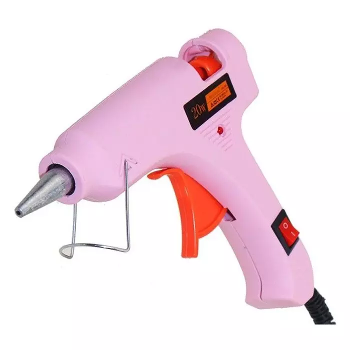 Fadman 20 W Mini Glue Gun with 10 Sticks Standard Temperature Pink 7 mm Stick Dia., PINKMINIGUN-10STKS