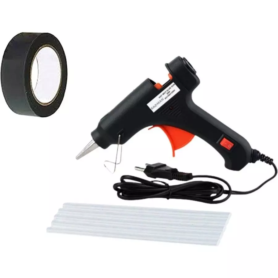 Fadman Standard Temperature 20 W Glue Gun with 5 Sticks Combo Kit Multicolor, GGSTP3 (3 Pcs Tool)