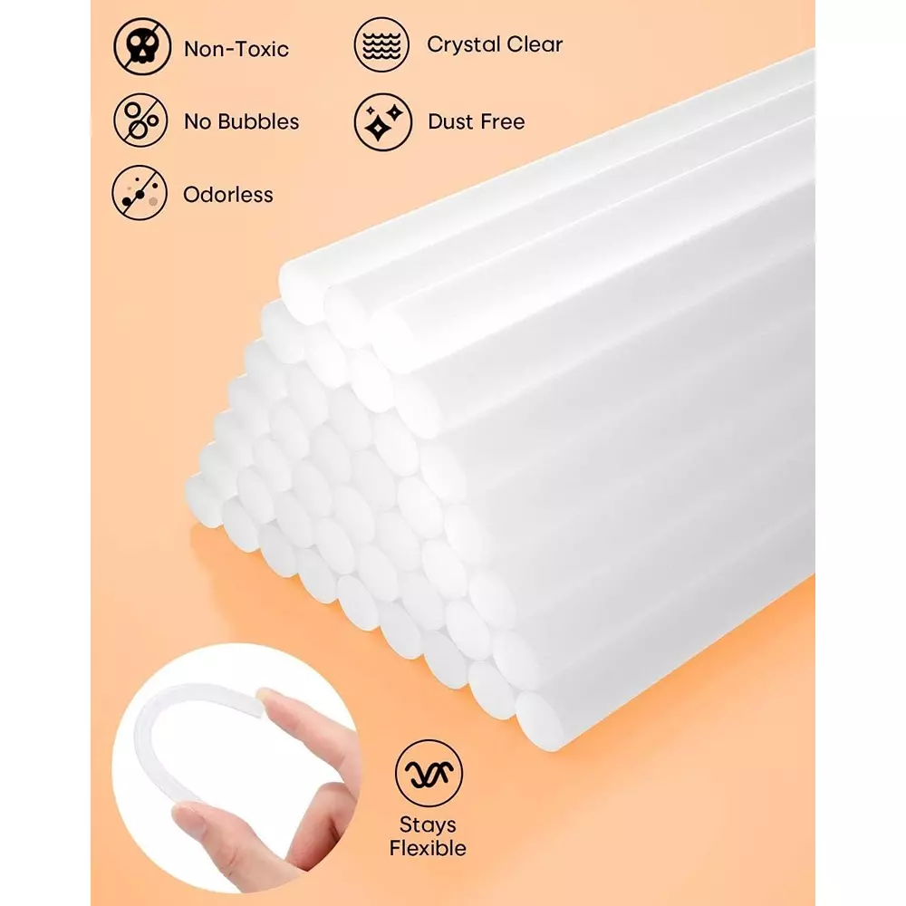 Themisto Glue Stick 7 mm White For 20 W Glue Gun (Pack of 25)