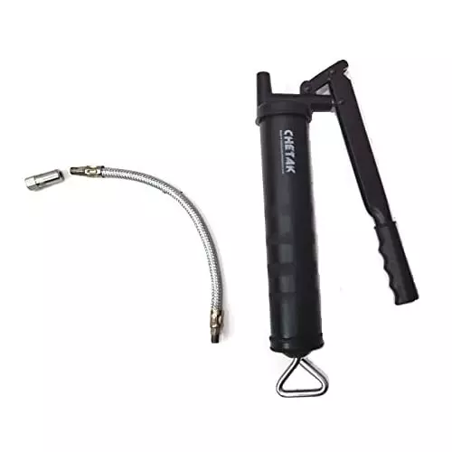 GENERIC 1000g Steel Lever Type Grease Gun with 609 mm (24 inch) Flexible Hose & Coupler