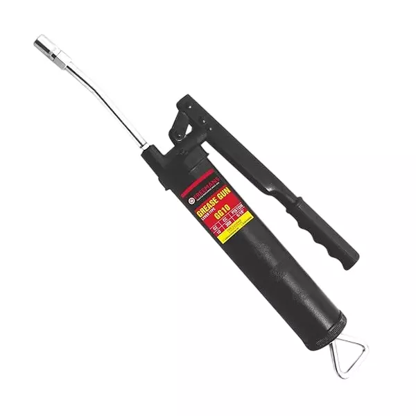 Freemans Heavy Duty Lever Type Grease Gun V-Type Pulling Rod 1 g per Stroke 8 mm (5/16 inch) Piston Size Black, GG10