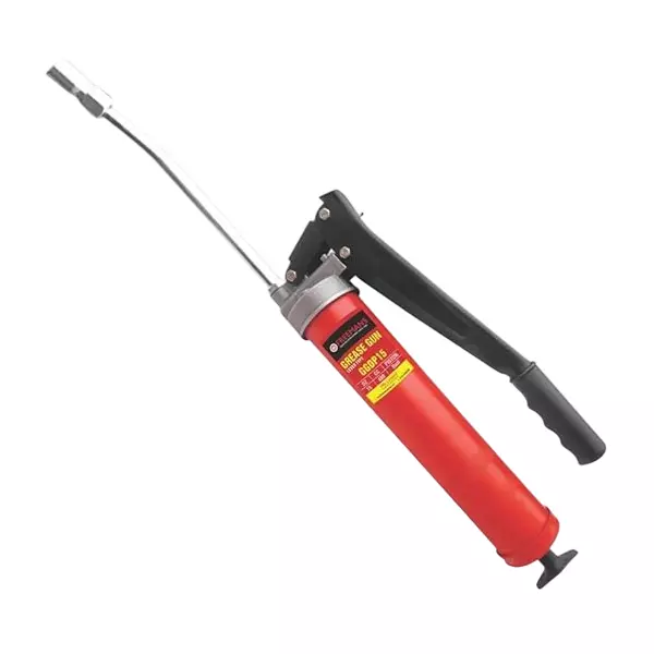 Freemans Heavy Duty Lever Type Grease Gun T-Type Pulling Rod 2.4 g per Stroke Dual Piston Red & Black, GGDP15