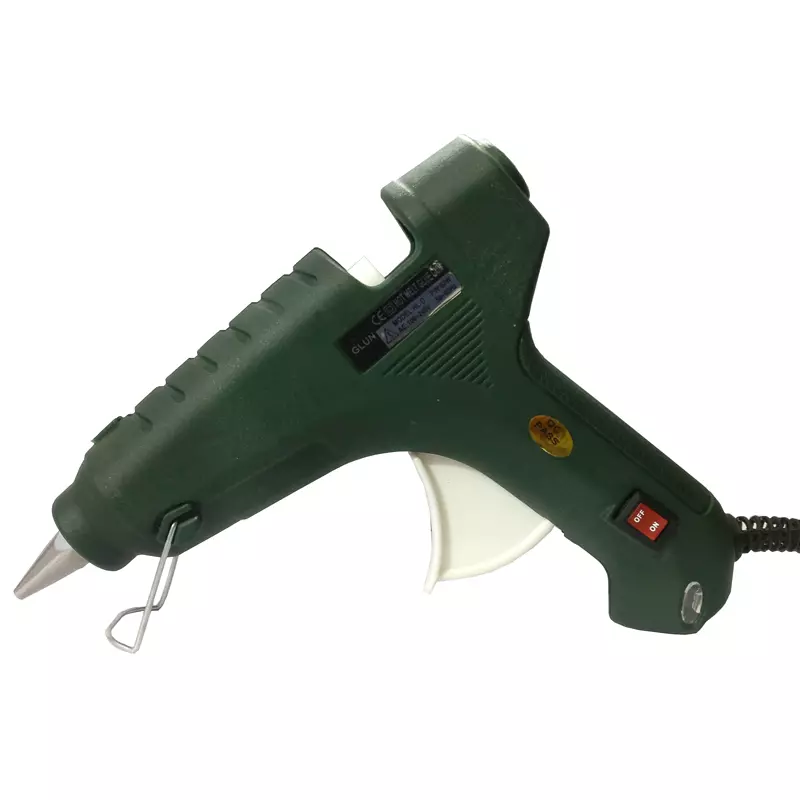Glun 60W Dark Green Hot Melt Glue Gun With 8 Glue Sticks