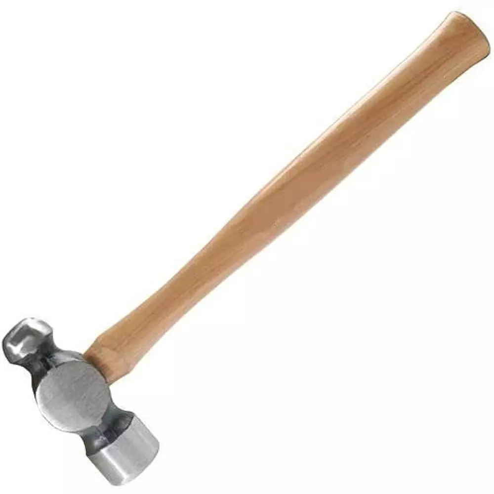 Kizer Ball Pein Hammer with Wooden Handle Head Weight 600 g Drop Forged Carbon Steel, KZ-48