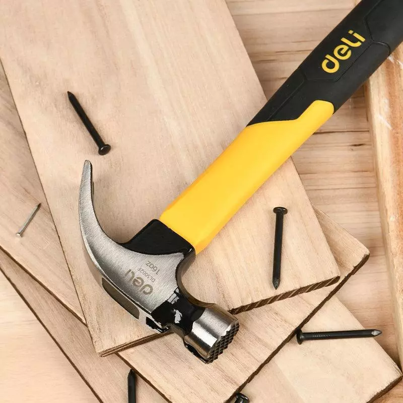 deli-multifunctional-claw-hammer-16-oz-unique-design-fiberglass-handle-edl5002f