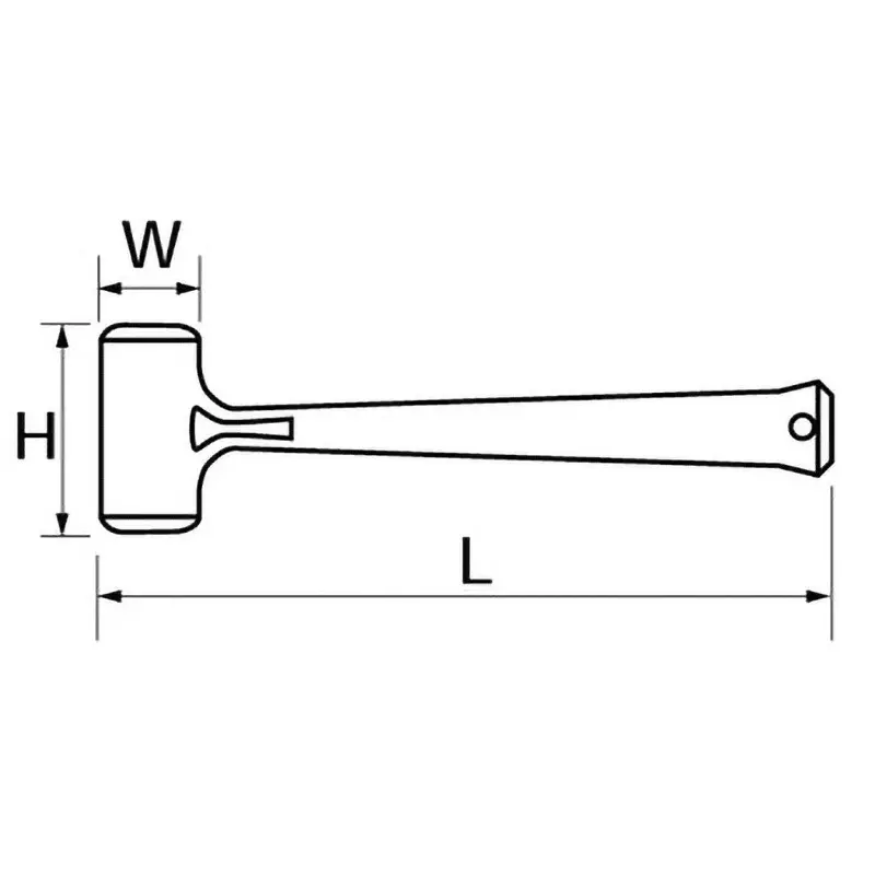 Ktc Component Hammer Urethane Resin Head 1 Pound 310 mm Length, UD1-10