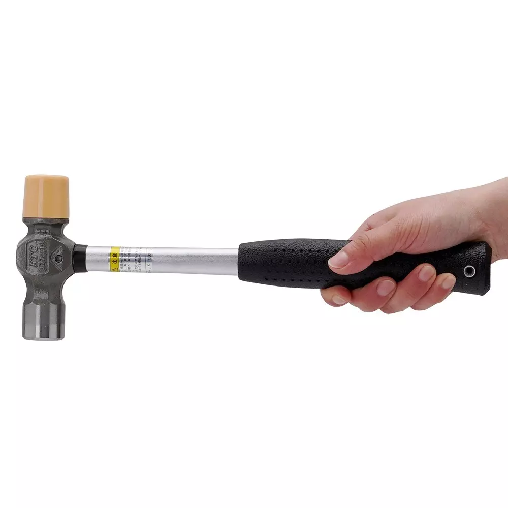 Ktc Combination Hammer Iron/Resin Head 1 Pound 315 mm Pipe Steel Handle, UD7-10