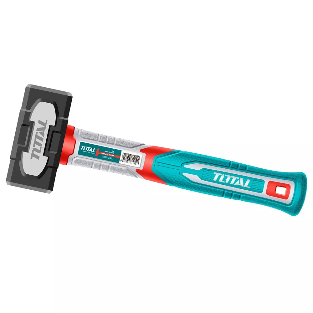 Total Stoning Hammer with Fiberglass Handle Innovated Drop-Forged Hammer Head Carbon Steel 1 Kg, THSTH61000