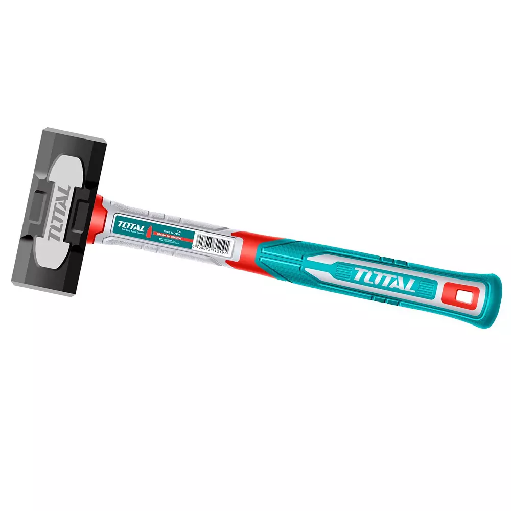 Total Sledge Hammer Drop-Forged Carbon Steel Head Fiberglass Handle 1.81 Kg (4 LB), THSLH6104