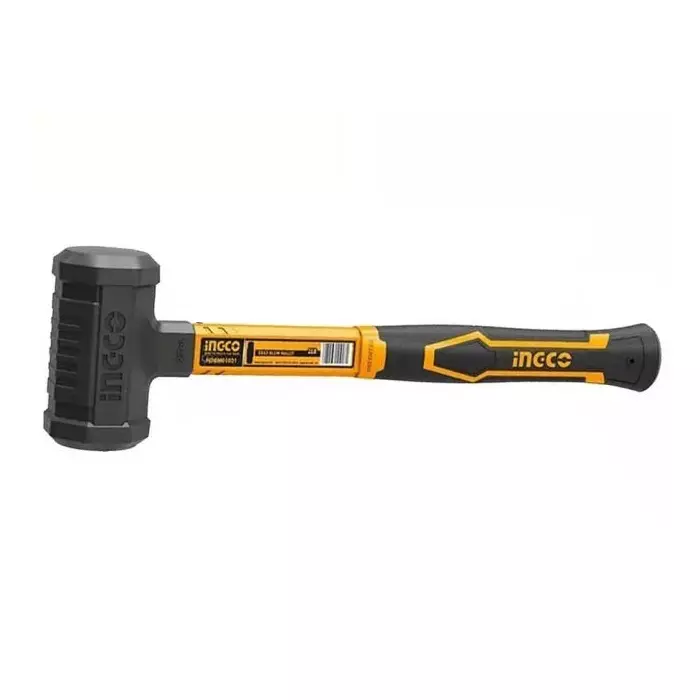 Ingco Dead Blow Mallet 1 Kg Fiberglass Handle Non-Marring Plastic Face, HDBM08028