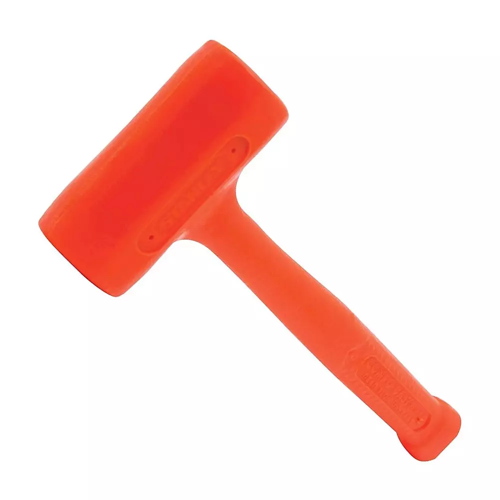 STANLEY 1.5 Kg (53 Oz) Dead Blow Compo Cast Soft Face Hammer Orange Color and Anti Slip Grip, STHT57534-0