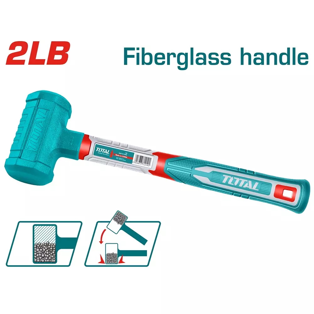 total-dead-blow-mallet-fiberglass-handle-non-marring-non-sparking-907-g-2-lb-thdbm06028