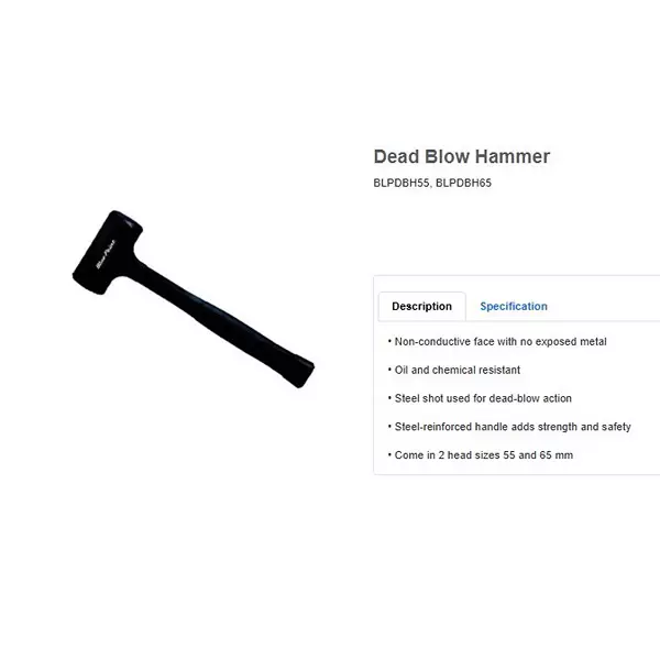 blue-point-18-kg-65-oz-dead-blow-hammer-with-steel-reinforced-handle-and-370-mm-length-blpdbh65