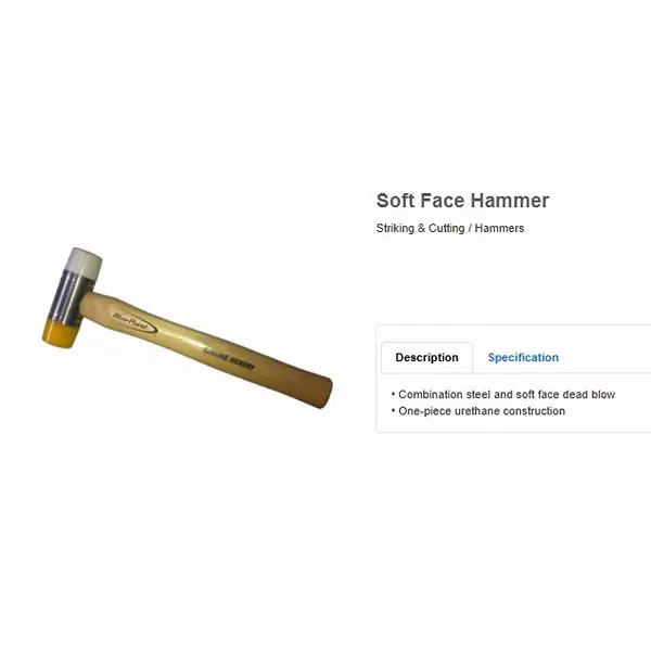 blue-point-soft-face-hammer-one-piece-urethane-construction-and-110-mm-head-length-bhw45