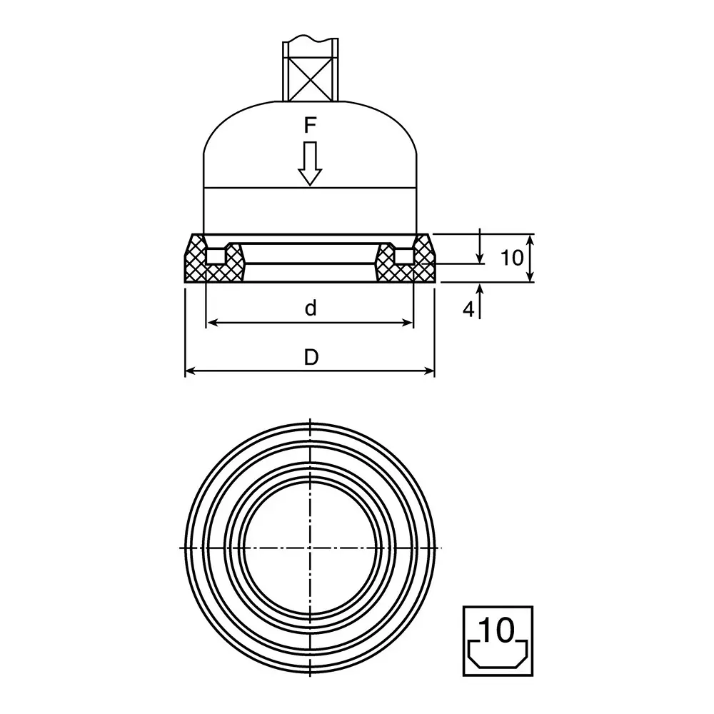 Bosch Rexroth Anti Vibration Mount, Damper, 3842 521 817 (Pack of 20)