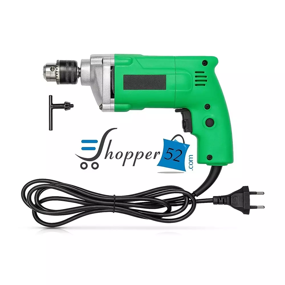 shopper52-powerful-drill-machine-high-speed-wall-drilling-machine-with-13-pieces-drill-bit-set-amp-21-pieces-toolkit-screwdriver-set-plastic-amp-metal-body-350-watt-amp-04-inches