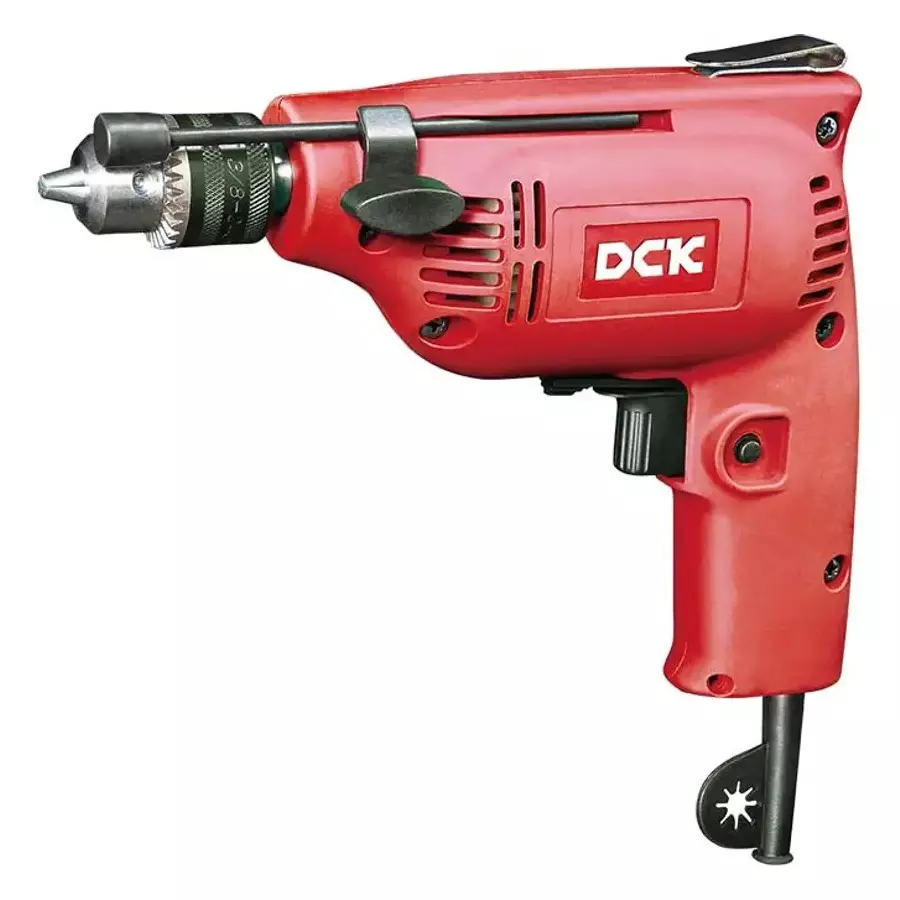 DCK Drill Machine Pistol Grip Corded 6 mm Chuck Size 3800 RPM Speed, KJZ02-6A (Without Bit)