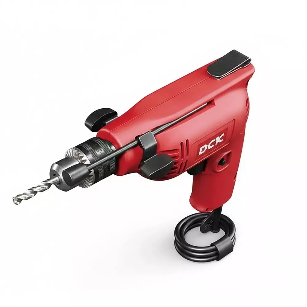 DCK Drill Machine Pistol Grip Corded 6 mm Chuck Size 3800 RPM Speed, KJZ02-6A (Without Bit)