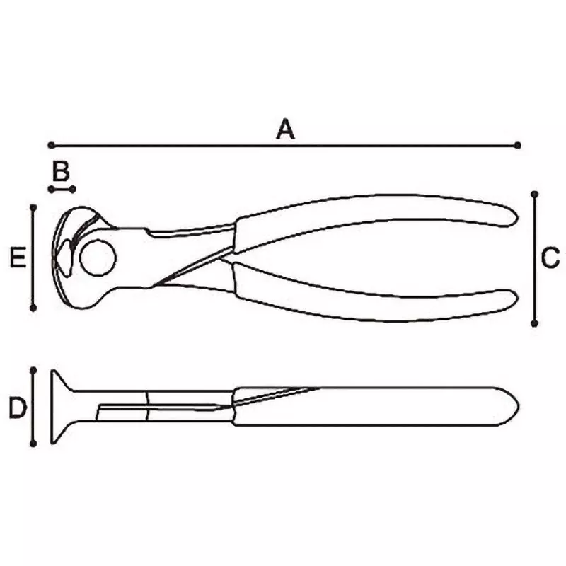 keiba-end-cutting-nippers-american-style-e-827