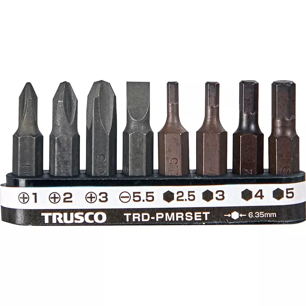 TRUSCO Phillips, Slotted, Hex Wrench with Holder Set, TRD-PMRSET