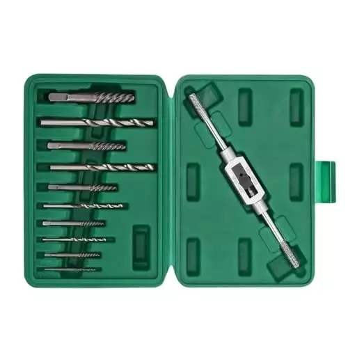 GENERIC Screw Extractor & Left Hand Drill Bit Set 2 to 7.5 mm HHS Bolts Removal (11 Pcs Set)