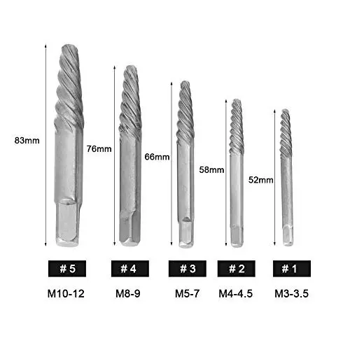 generic-screw-extractor-left-hand-drill-bit-set-2-to-75-mm-hhs-bolts-removal-11-pcs-set
