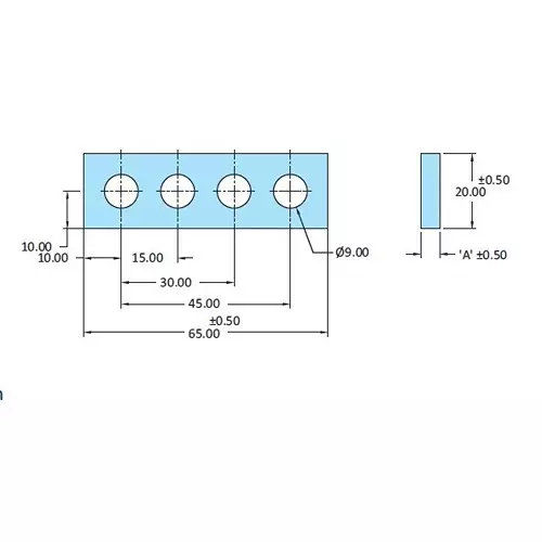 STEEL-SMITH Shimpacks 6520-9 Series 5.00 ±0.10 Dimension