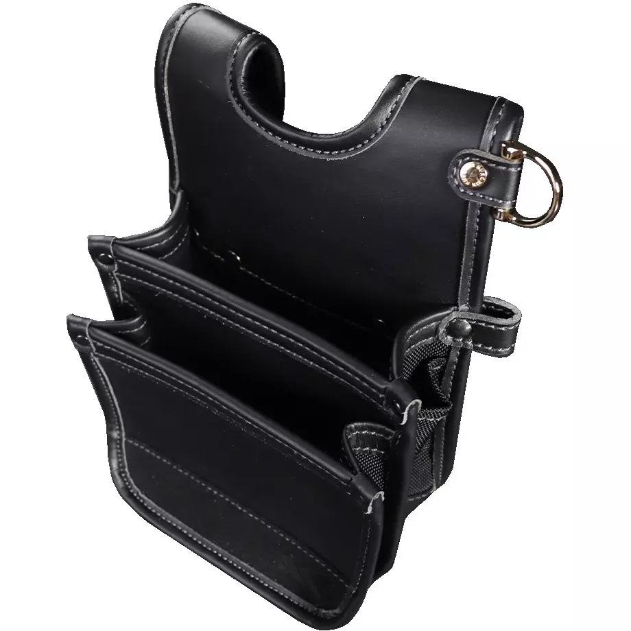 FUJIYA Architectural Thin Waist Bag Black Color, AB-42BG