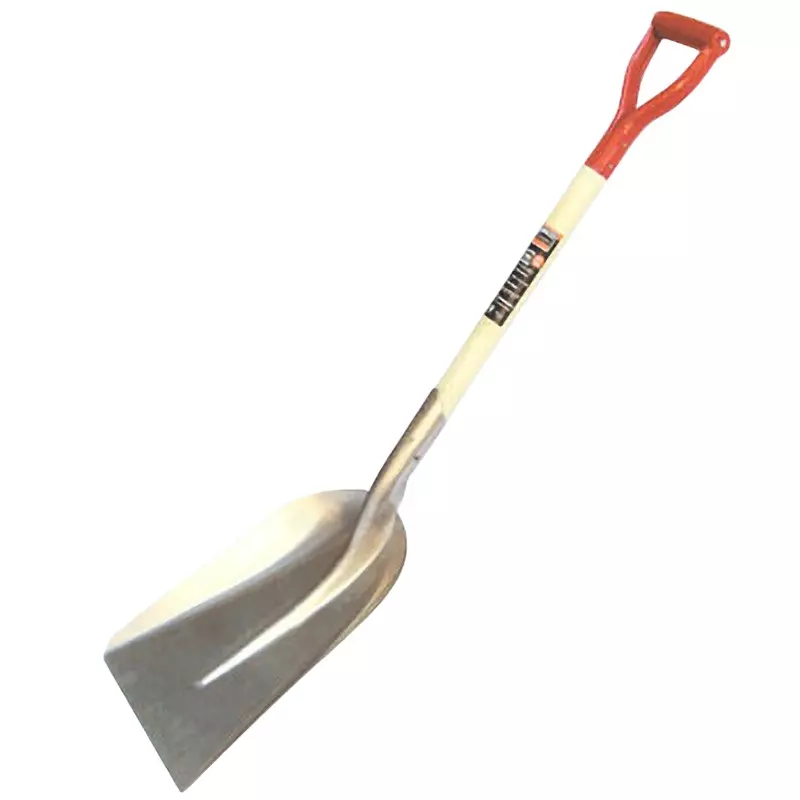 TRUSCO Aluminum Shovel Scoop Type 1060 mm Overall Length, TAS-1080SK