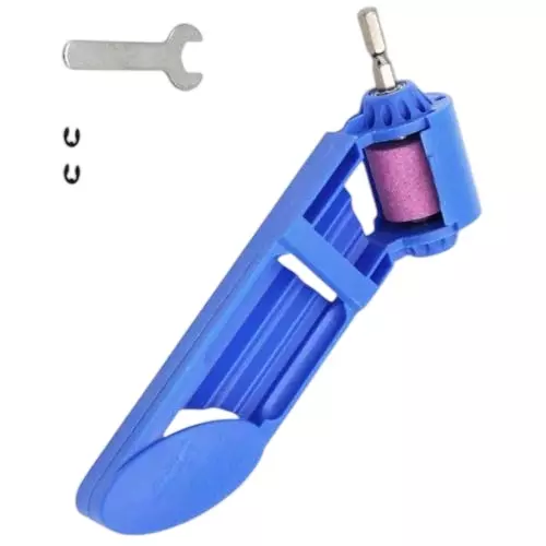 GENERIC Portable Drill Bit Sharpener Corundum Grinding Wheel ABS Plastic (1 Kit)