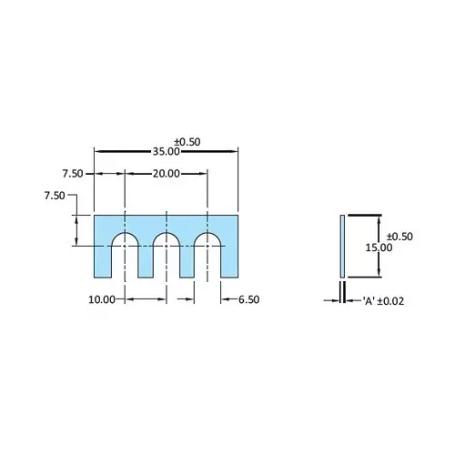 STEEL-SMITH Shimpacks 3515-6.5 Series 0.10 ±0.02 Dimension