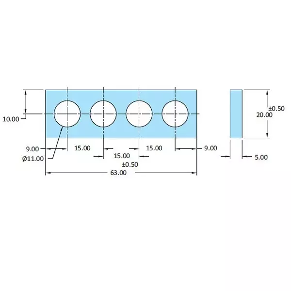STEEL-SMITH Shimpacks 6320-11 Series 5.00 ±0.10 Dimension