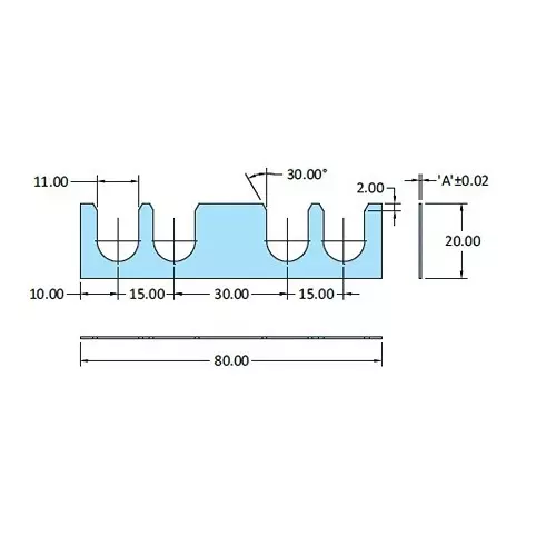 STEEL-SMITH Shimpacks 8020-11 Series 1.00 ±0.02 Dimension