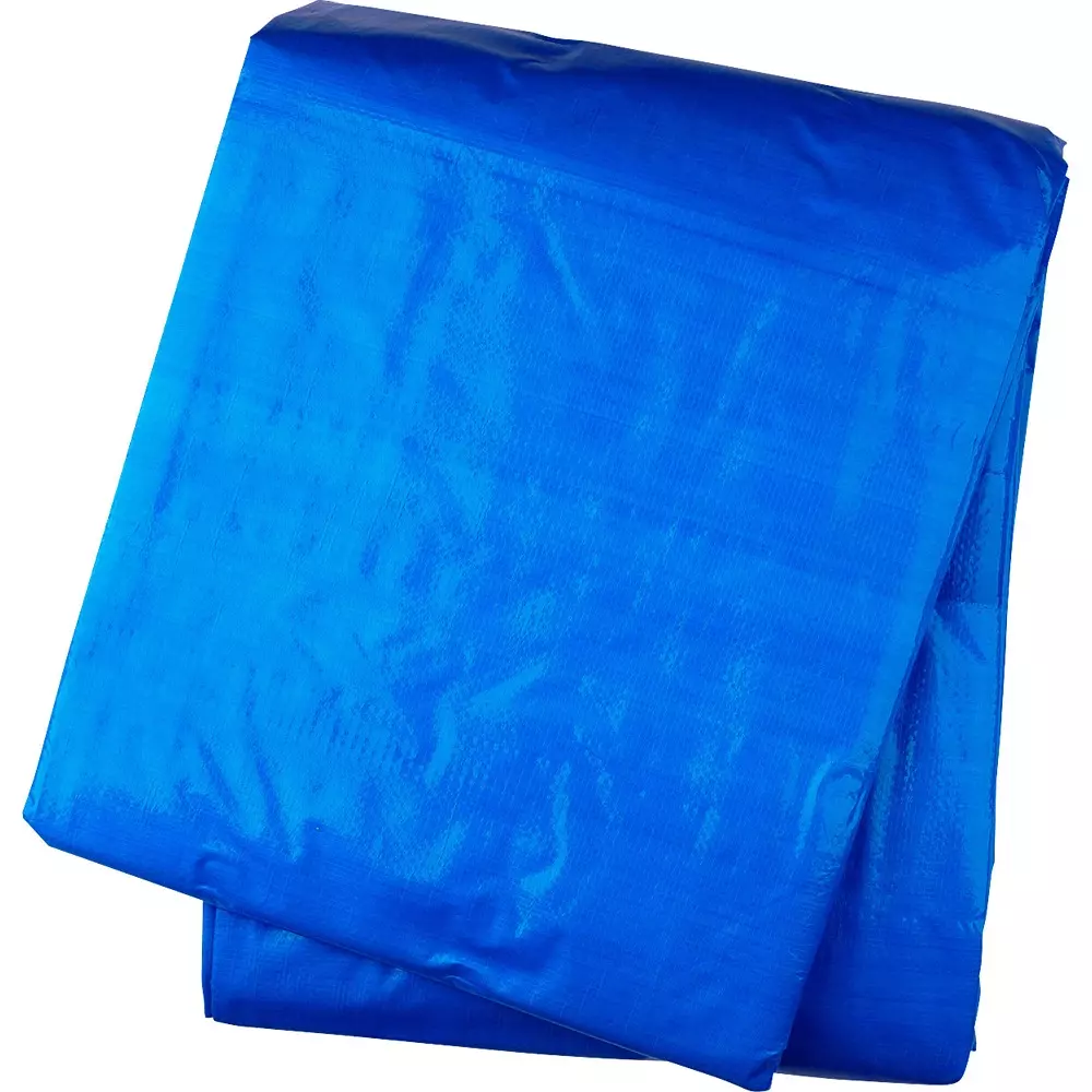 MonotaRO Blue Tarp High Weather Resistance Type 5.3 x 5.3 m Size Blue, OM5.4x5.4