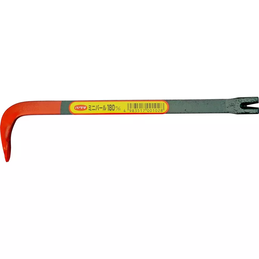 Bakuma Industries Flat Crowbar 180 mm Overall Length, 180mm