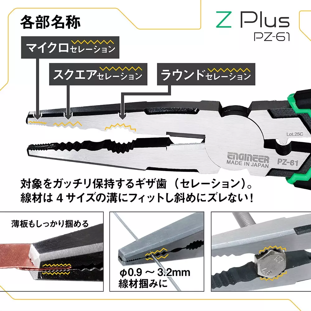 engineer-nejisaurus-z-plus-190-mm-overall-length-pz-61