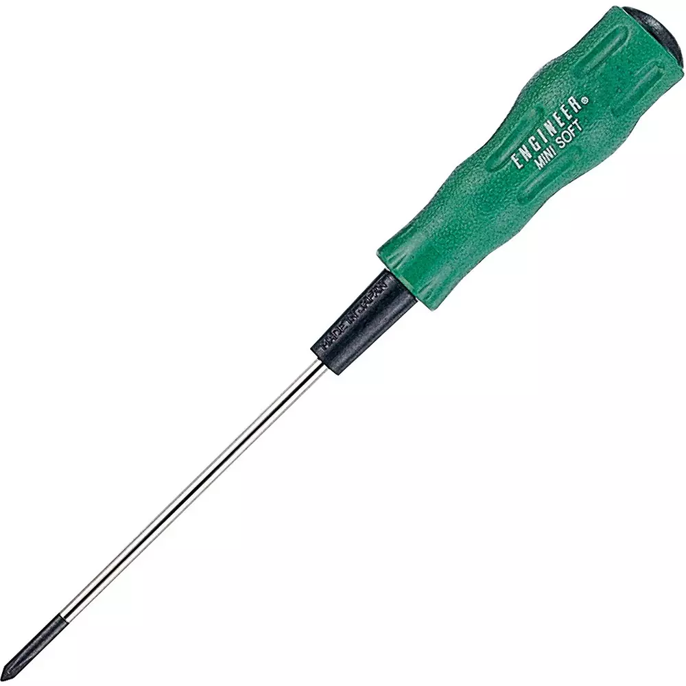 Engineer Soft Grip Mini Screwdriver 100 mm Shaft Length, DG-24