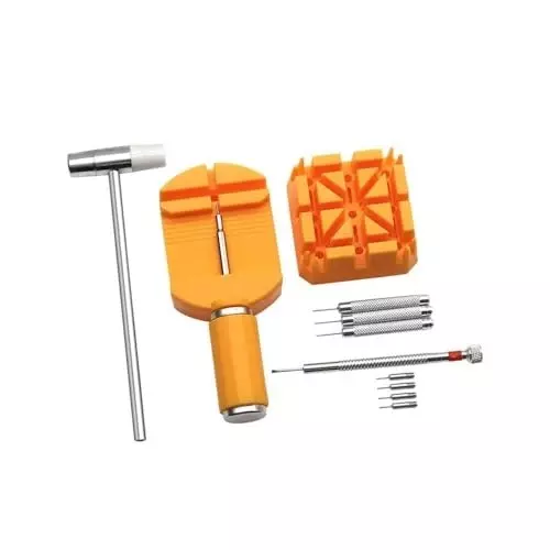 GENERIC Watch Band Remover Kit Strap Resizing Tool Set with Pins Screwdrivers Case