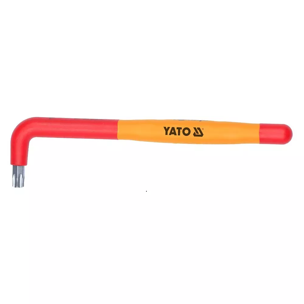 Yato T10 Star Insulated Hexagon Wrench Premium S2 Alloy Steel Multiple Color 130 mm Length, YT-211284