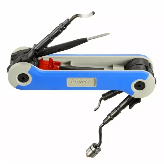 Noga Deburring Tool for Deburring Aluminium, Brass, Cast Iron, Plastic, Steel, 10.4 mm Capacity