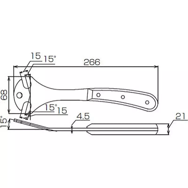 tone-pedal-wrench-15-mm-width-across-flates-cpw15