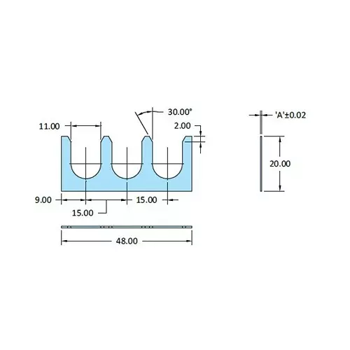 STEEL-SMITH Shimpacks 4820-11 Series 2.00 ±0.02 Dimension