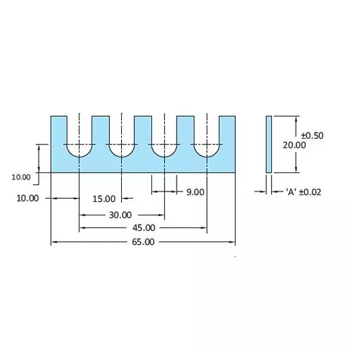 STEEL-SMITH Shimpacks 6520-9 Series 1.00 ±0.02 Dimension