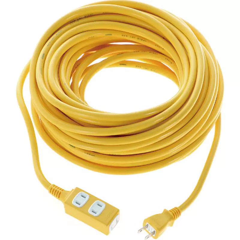 TRUSCO Soft Type Plug Vinyl Chloride Resin 20 m cable Length, TRIS15-203-Y