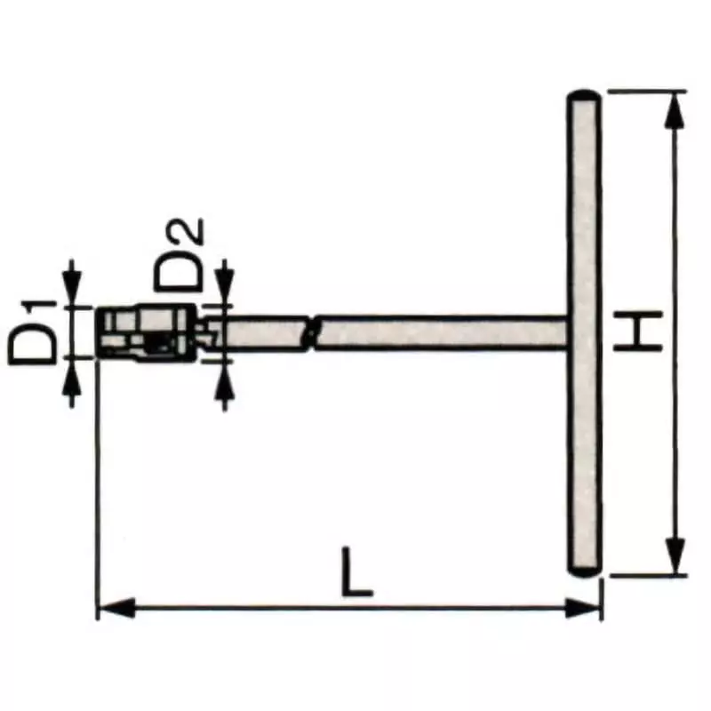 TONE T-Type Mission Wrench Nut Catch Type 12 mm, TM-12