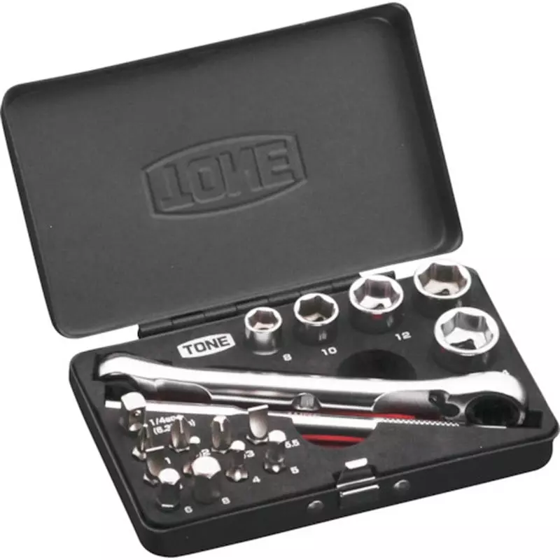 TONE Socket Wrench Set 6.35 mm, MIX21620MBK