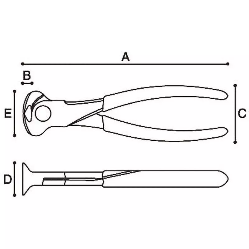 keiba-end-cutting-nippers-american-style-e-828