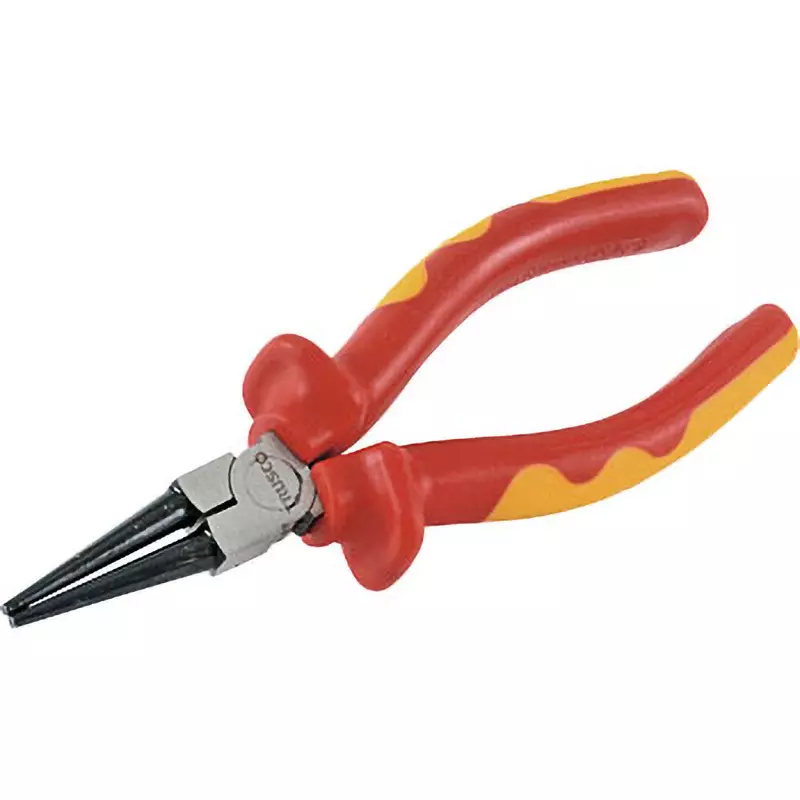 TRUSCO Insulation Round Nose Pliers 160 mm Overall Length, TZSRP-160
