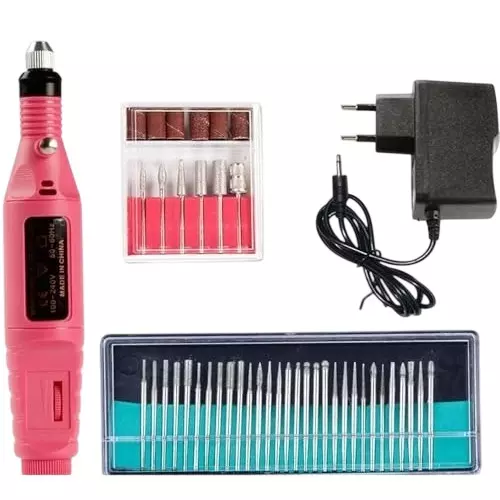GENERIC Electric Nail File Drill Kit Aluminium Manicure Pedicure Grinding Polishing Tool