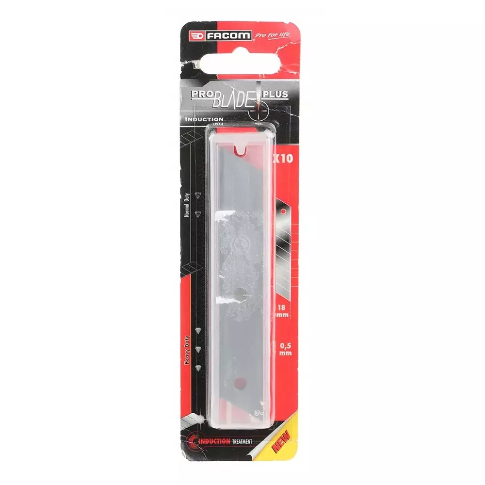 Facom Flat Snap-off Blade 18 mm, 10 per Package, 844.S18L10PB